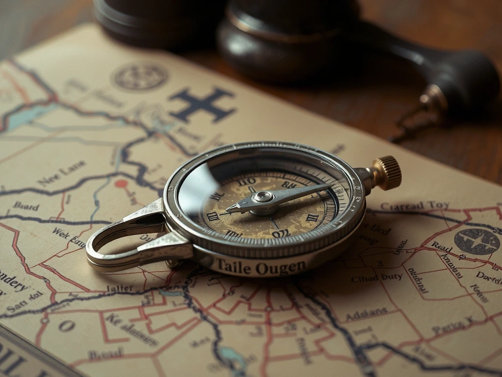 ლონდონის რუკა და ინსტრუმენტი